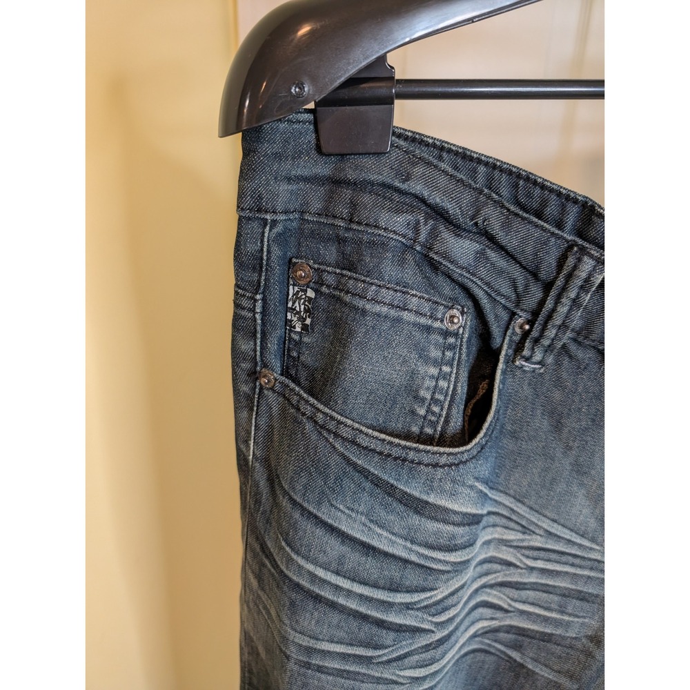 NSS Denim Jeans Dark Wash Whiskered Straight Leg 68D00377KU - Size 36 - Picture 5 of 8